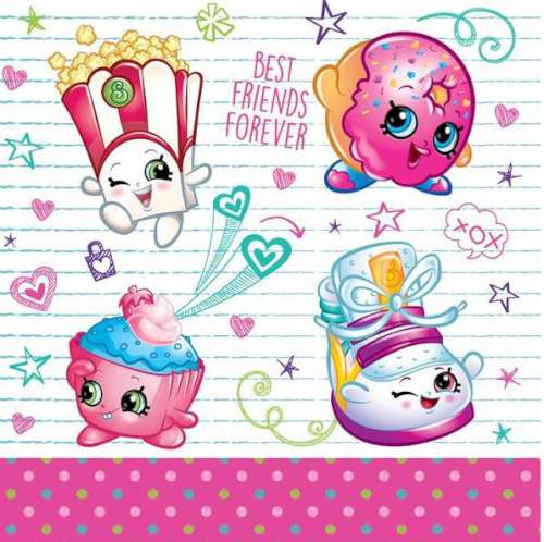 Shopkins Lunch Napkins - Click Image to Close